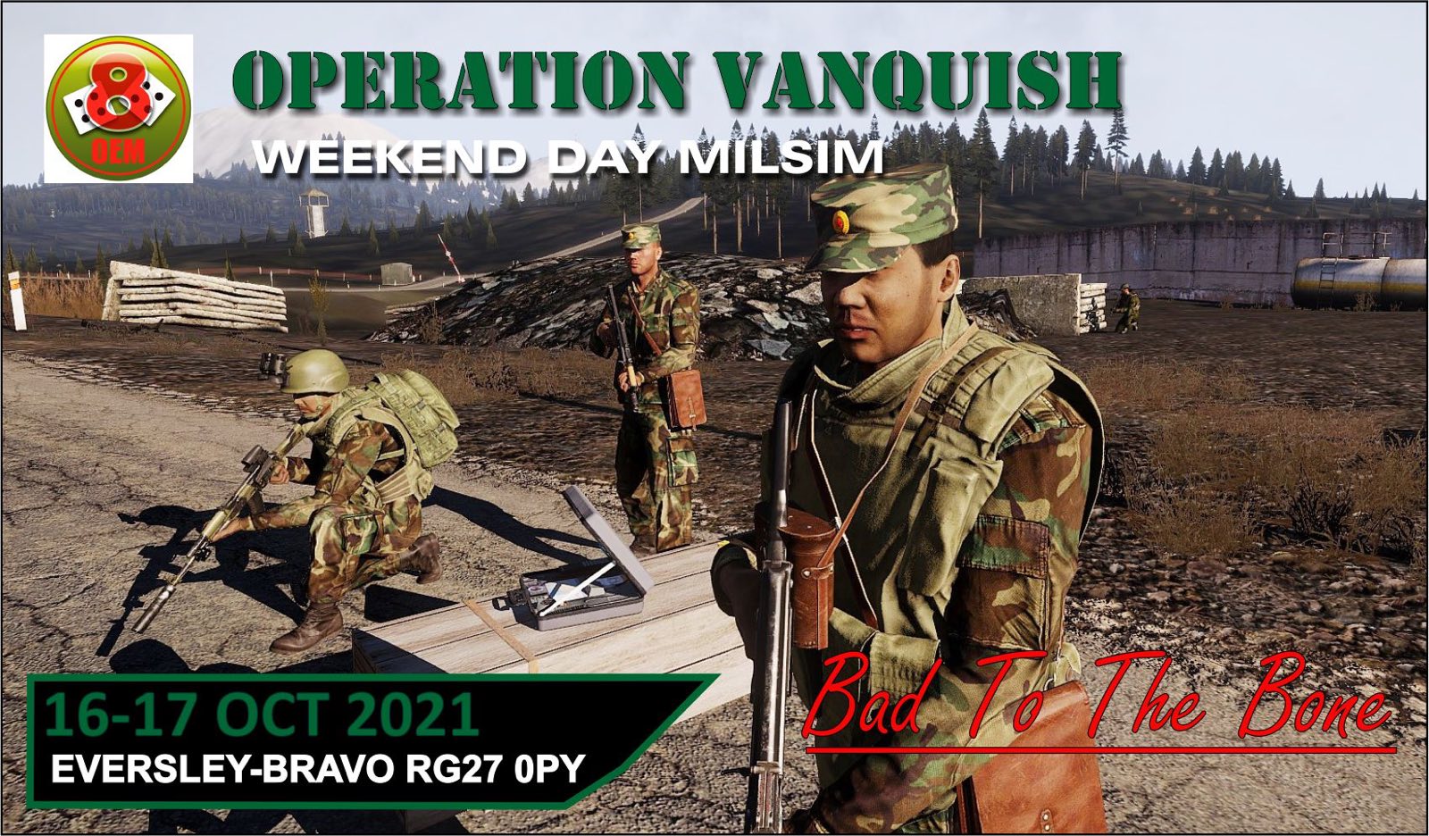 Operation Vanquish poster, 16 to 17 October 2021
