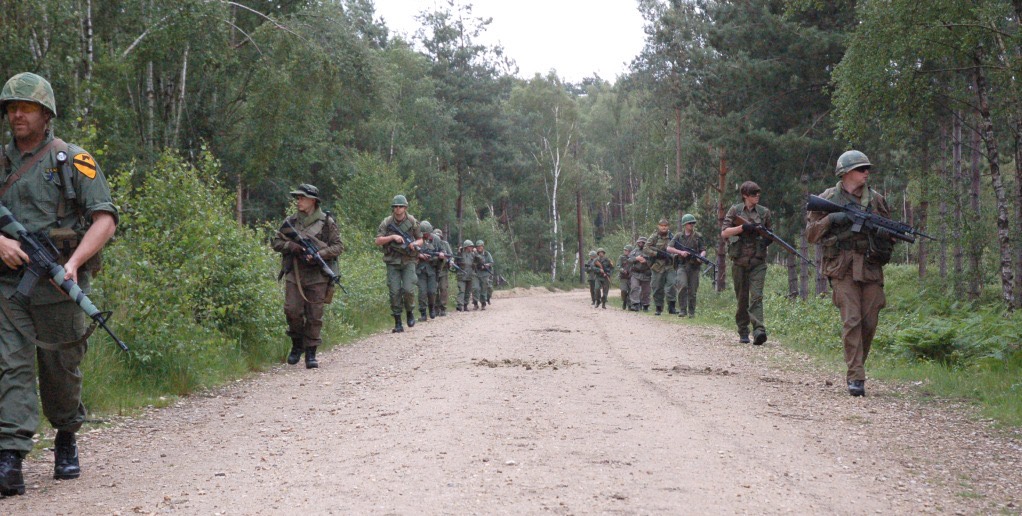 A Vietnam-era patrol on a forest track